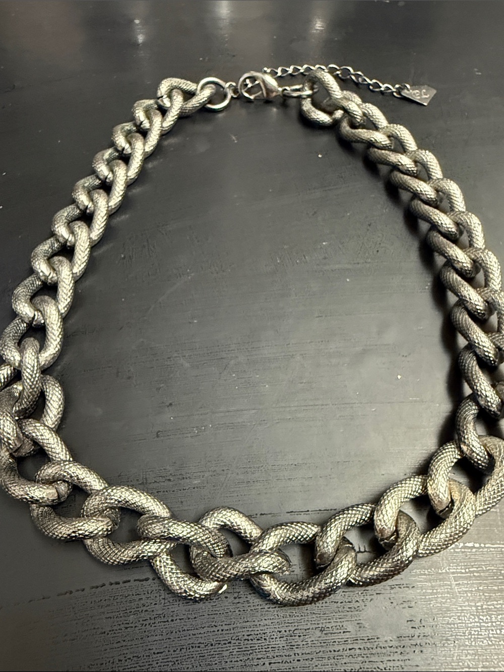 Park Lane Silver-Tone Chunky Chain Necklace